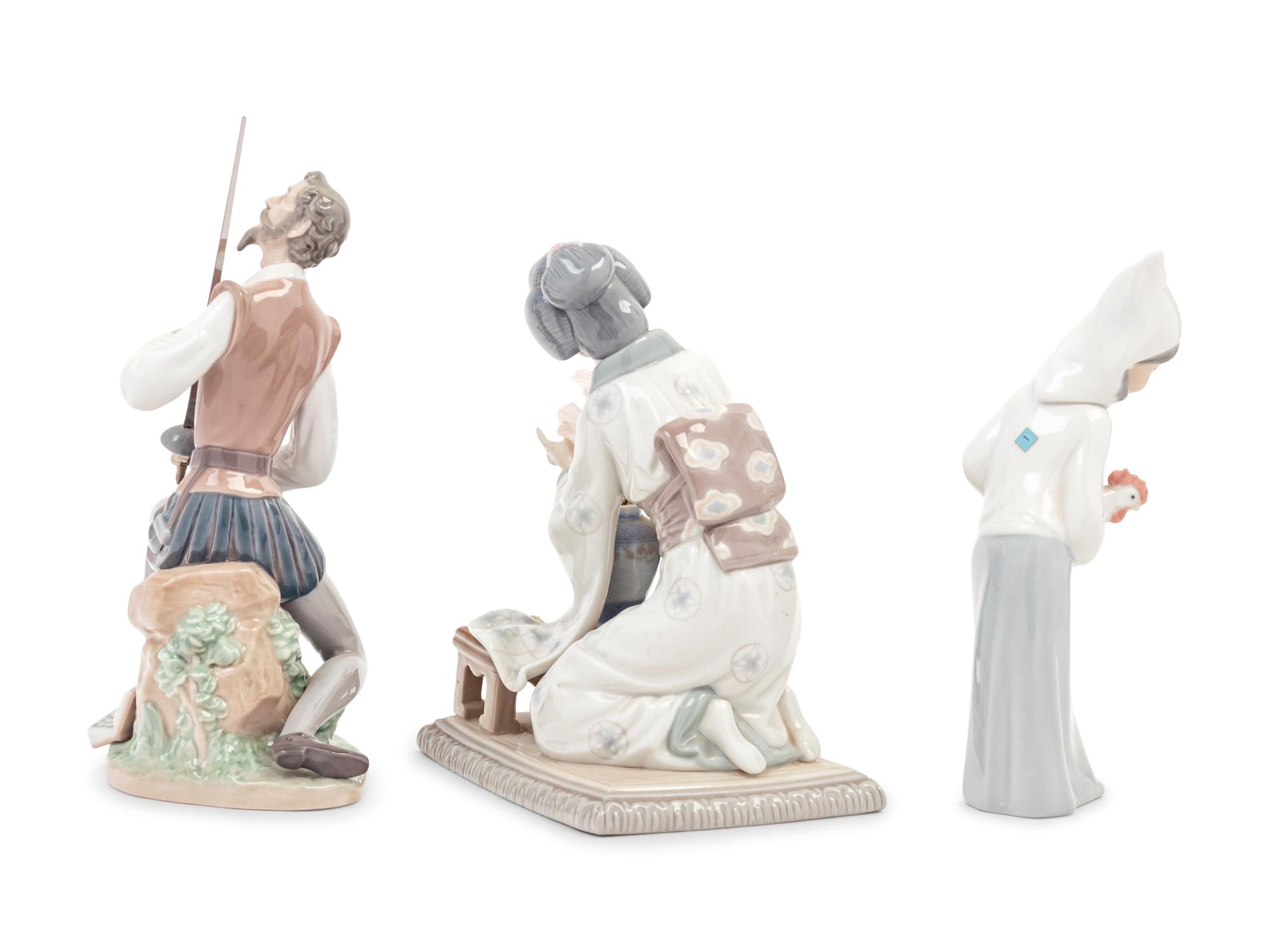 Three Lladro Porcelain Figures