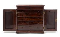 An Edwardian Rosewood Silver Chest Height 18 x width 18 1/2 x depth 14 1/2 inches.