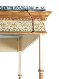 An Adam Style Painted and Parcel Gilt King-Size Tester Bed