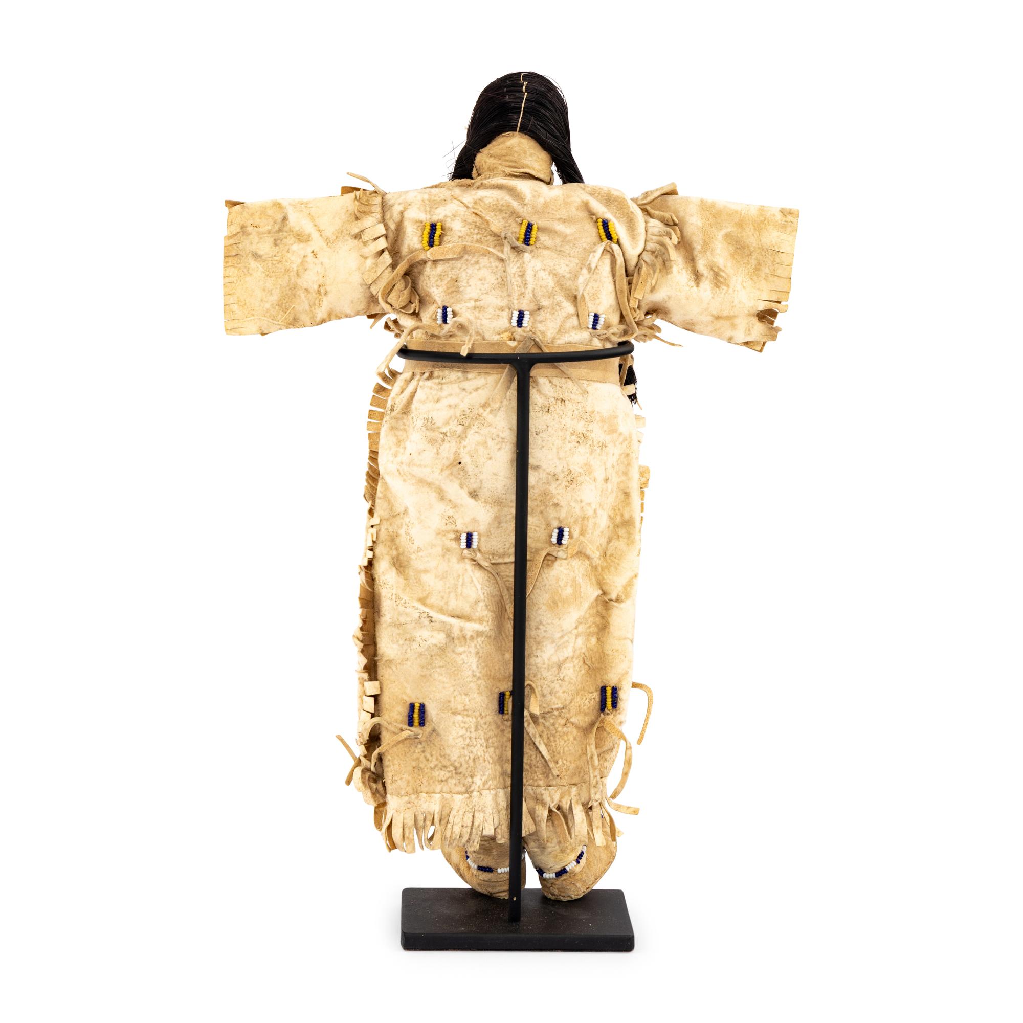 Plains Beaded Hide Doll
