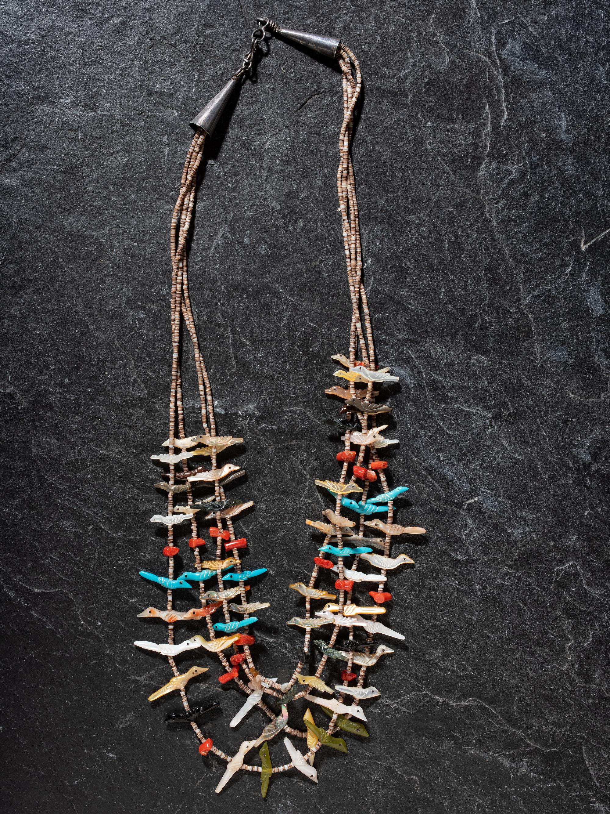 Four-strand Avian Fetish Necklace