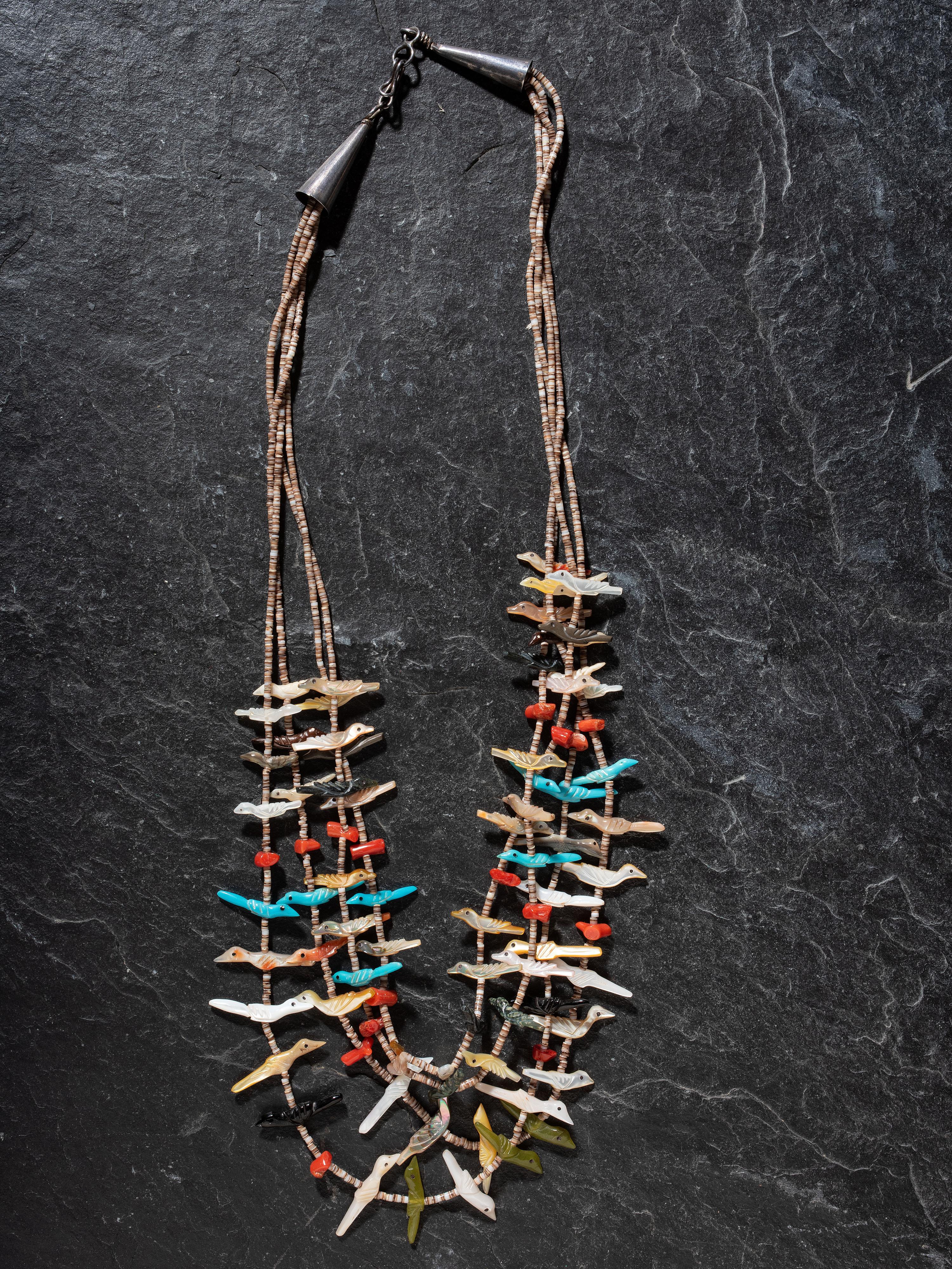 Four-strand Avian Fetish Necklace
