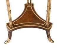 A Pair of French Neoclassical Style Gilt Bronze and Lacquer Tables