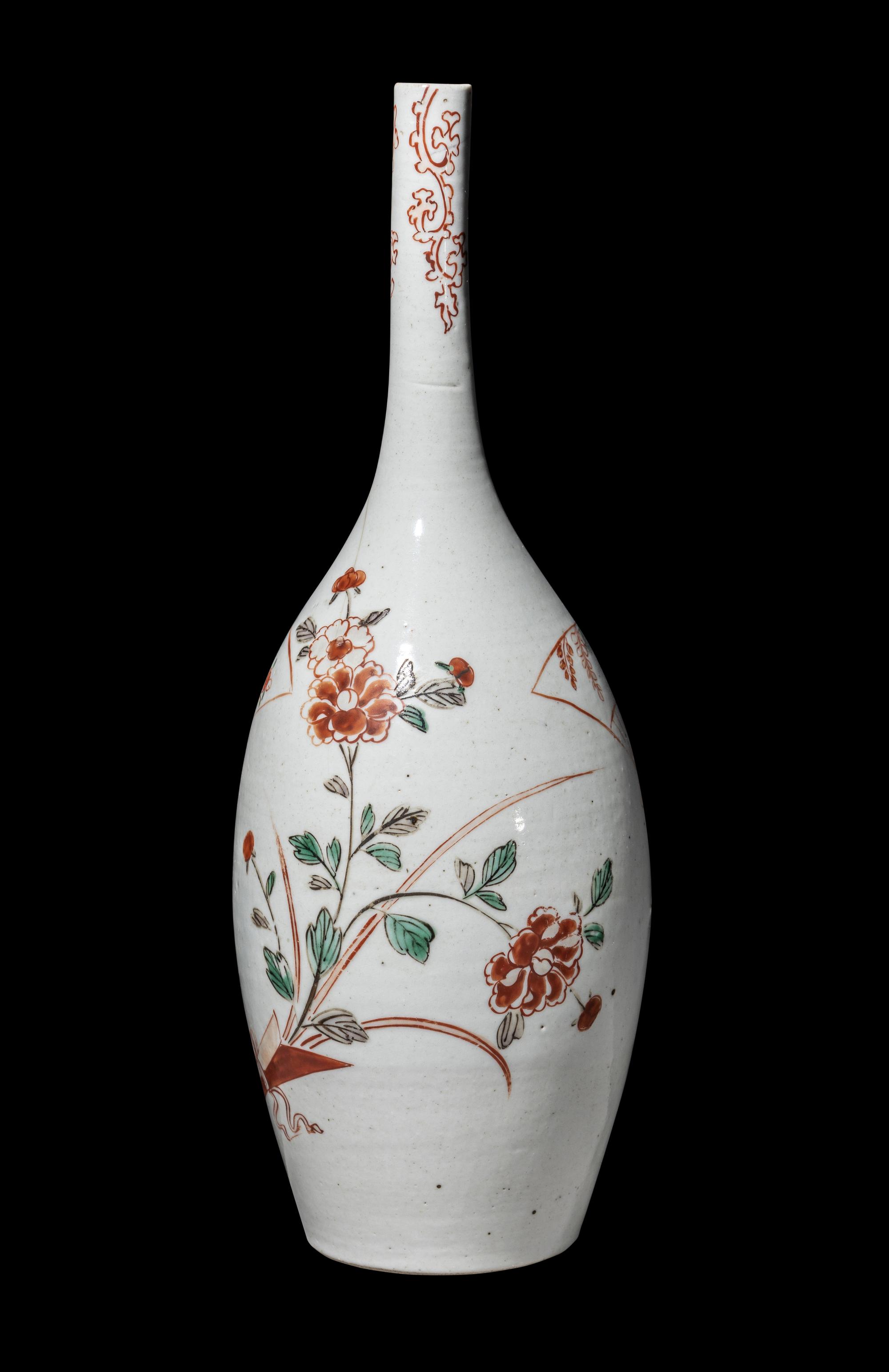 A Japanese Imari Sake Bottle