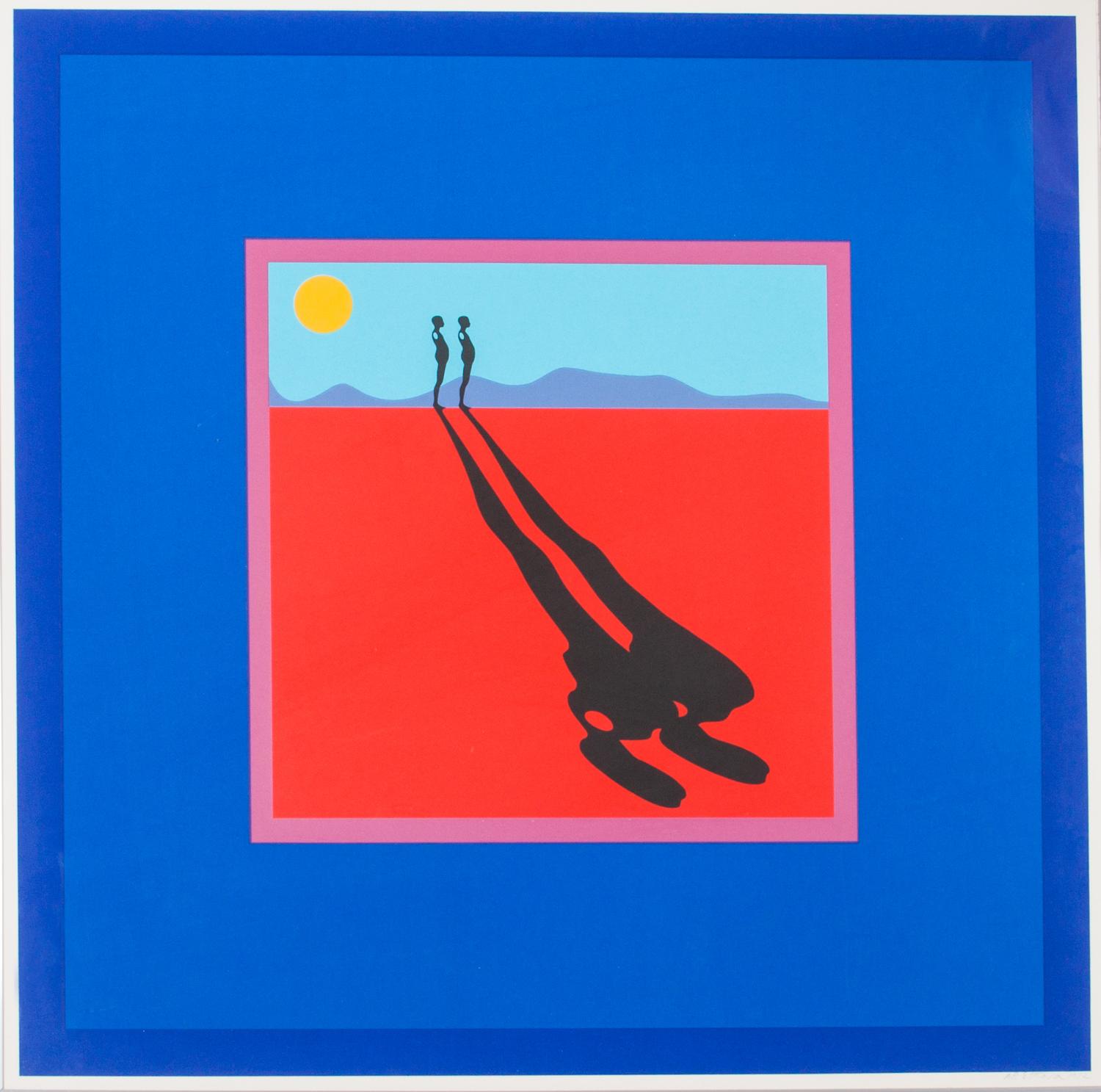 Ernest Trova, (American, 1927-2009), Study/Falling Man (Shadows, Planes and Targets), 1972