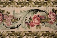 Three 19th/Early 20th Century Textiles: One Brocade Panel, One Ikat Ribbon, One Lace Sample