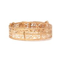 GOLD AND DIAMOND BUCKLE BANGLE BRACELET