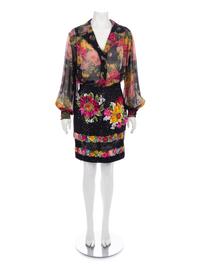 Two Valentino Floral Ensembles, 1980-90s