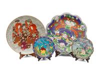 Eight Japanese Cloisonné Chargers