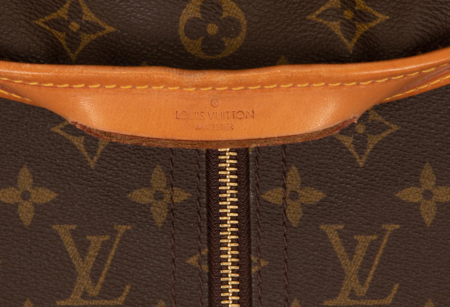 Two Louis Vuitton Luggage Items: One Garment Bag, One Soft Side Suitcase, 1987-89