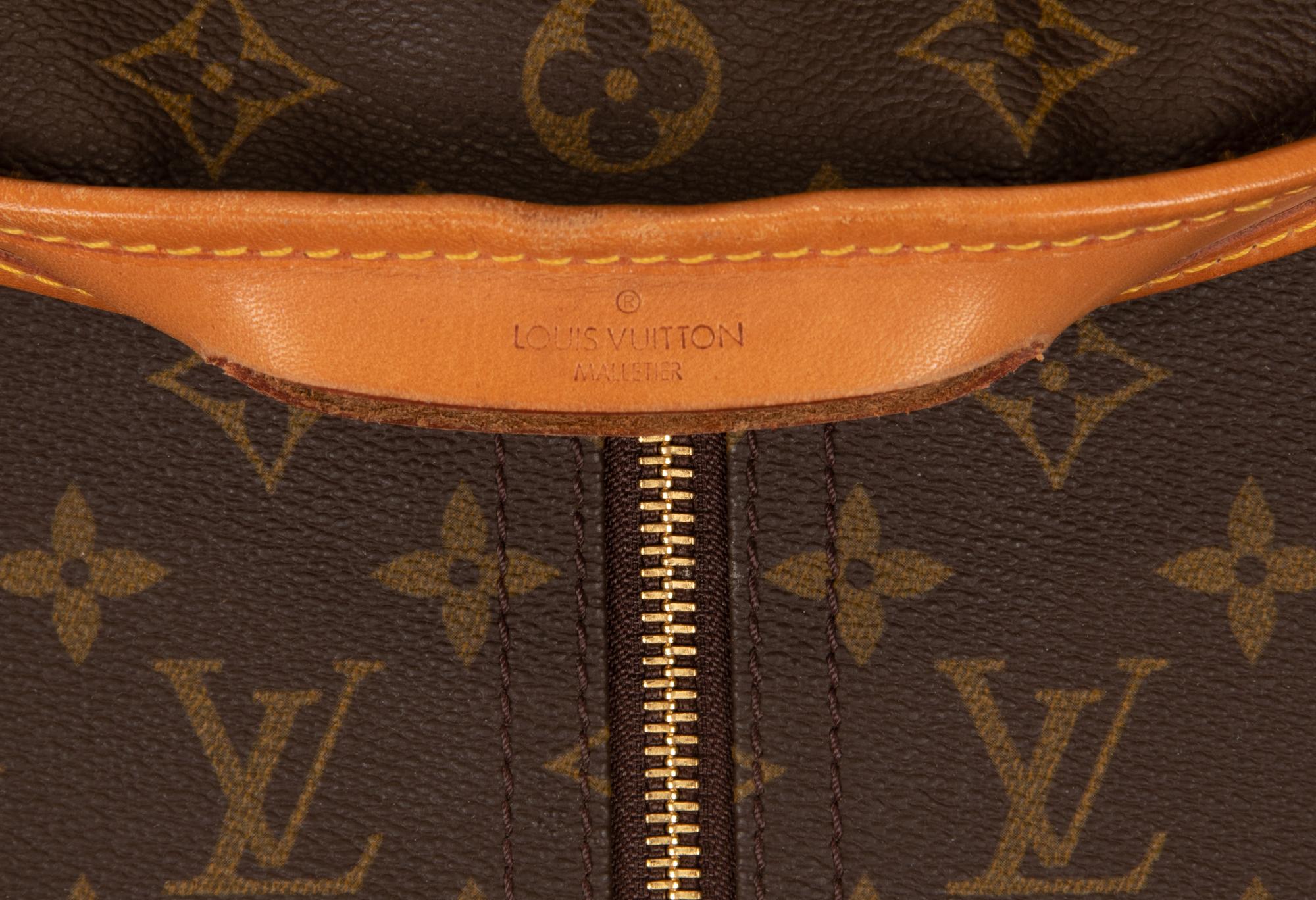 Two Louis Vuitton Luggage Items: One Garment Bag, One Soft Side Suitcase, 1987-89