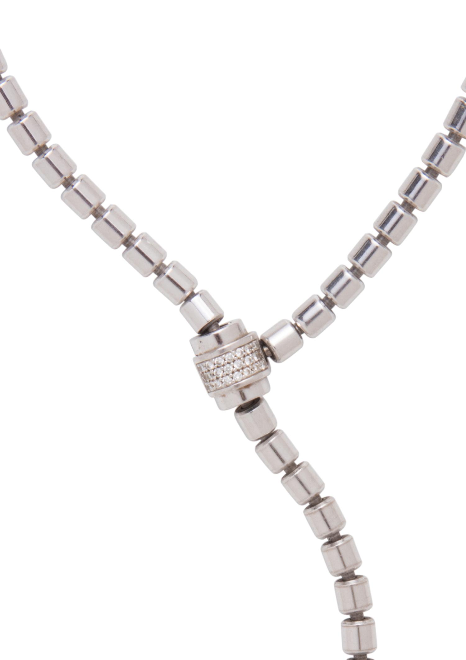 PIAGET, WHITE GOLD AND DIAMOND LARIAT NECKLACE