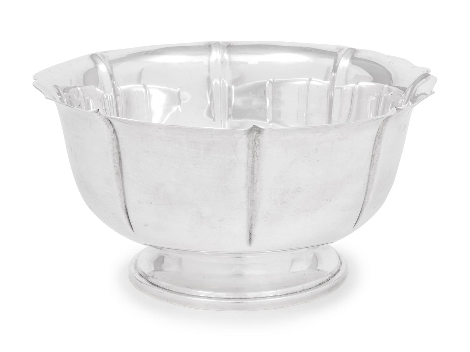 An American Silver Center Bowl