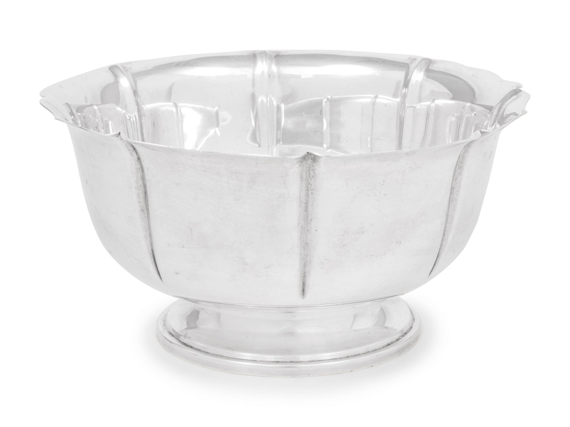 An American Silver Center Bowl