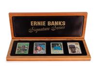 An Ernie Banks Signature Series Set of Signed Autograph Baseball Cards