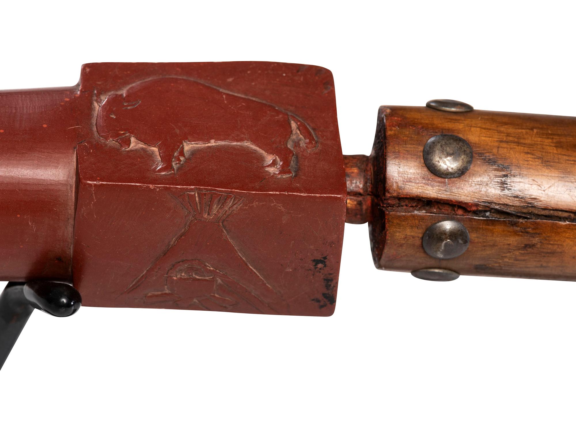 Plains Pipe, with Decorated Catlinite Bowl
