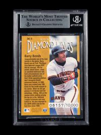 A 1996 Donruss Diamond Kings Barry Bonds Signed Autograph Baseball Card No. DK-8 (Beckett Authentication Services BAS Certified)