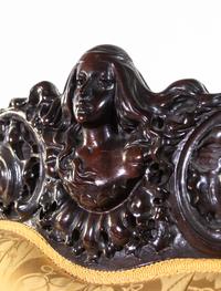 A Karpen Carved Mahogany Three-Piece Parlor Suite