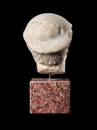 A Roman Marble Head of the God Mercury