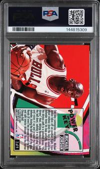 A 1993-94 Fleer Ultra Michael Jordan Power In The Key Basketball Card No. 2 (PSA 7 NM)