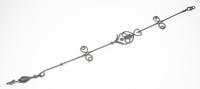 A Victorian Style Wrought Iron Bell Height 60 inches overall. — 20TH CENTURY