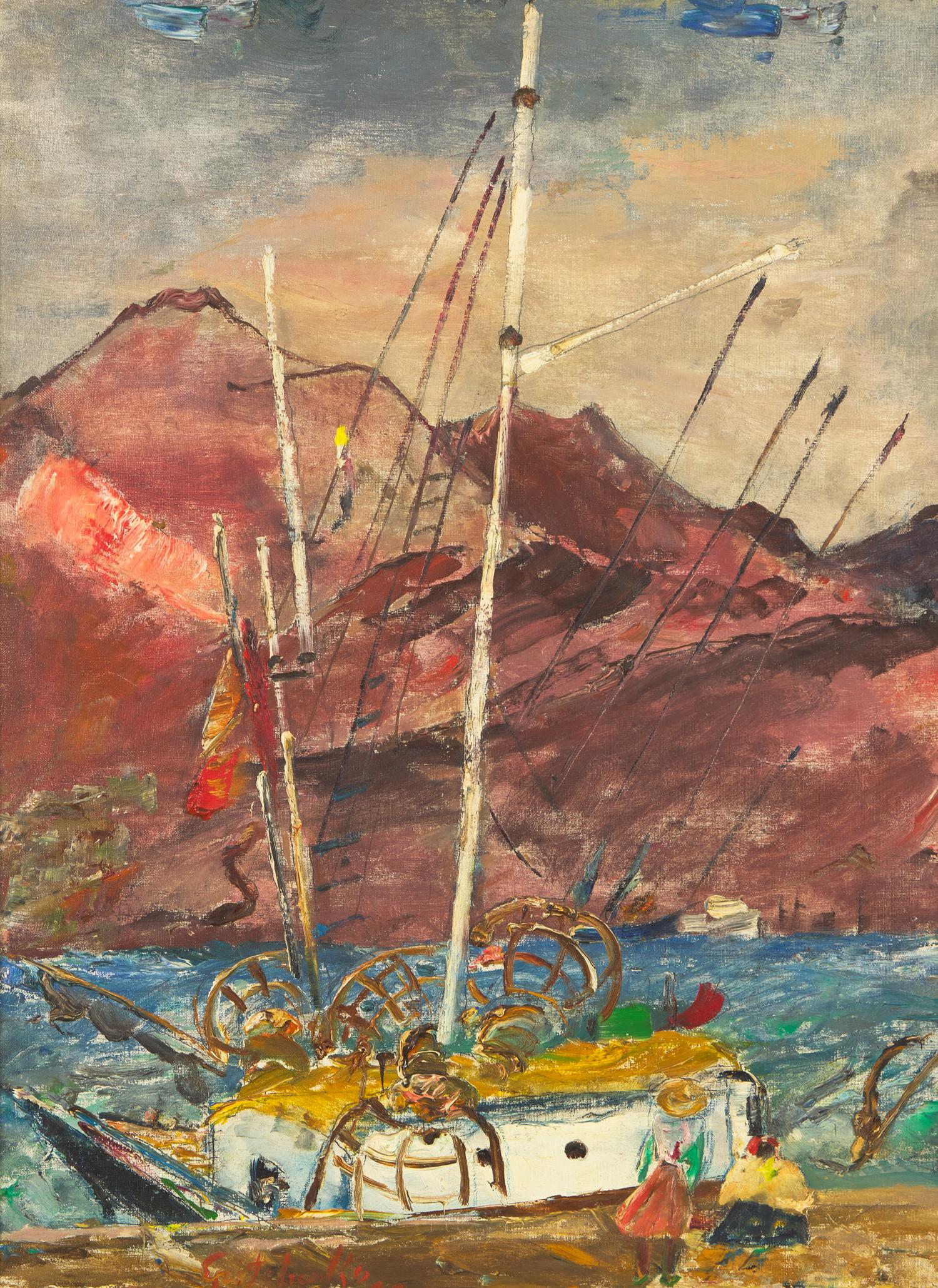 Matin dans le Port, Canaries , 1960