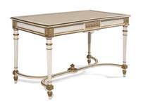 A Louis XVI Style Painted and Parcel Gilt Table
