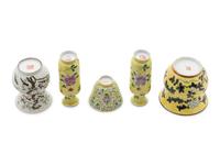 Five Chinese Famille Rose Porcelain Wares