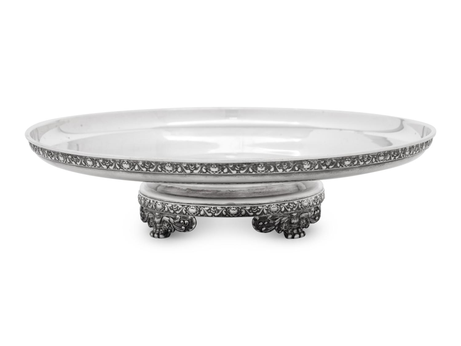 A Tiffany and Co. Silver Footed Compote