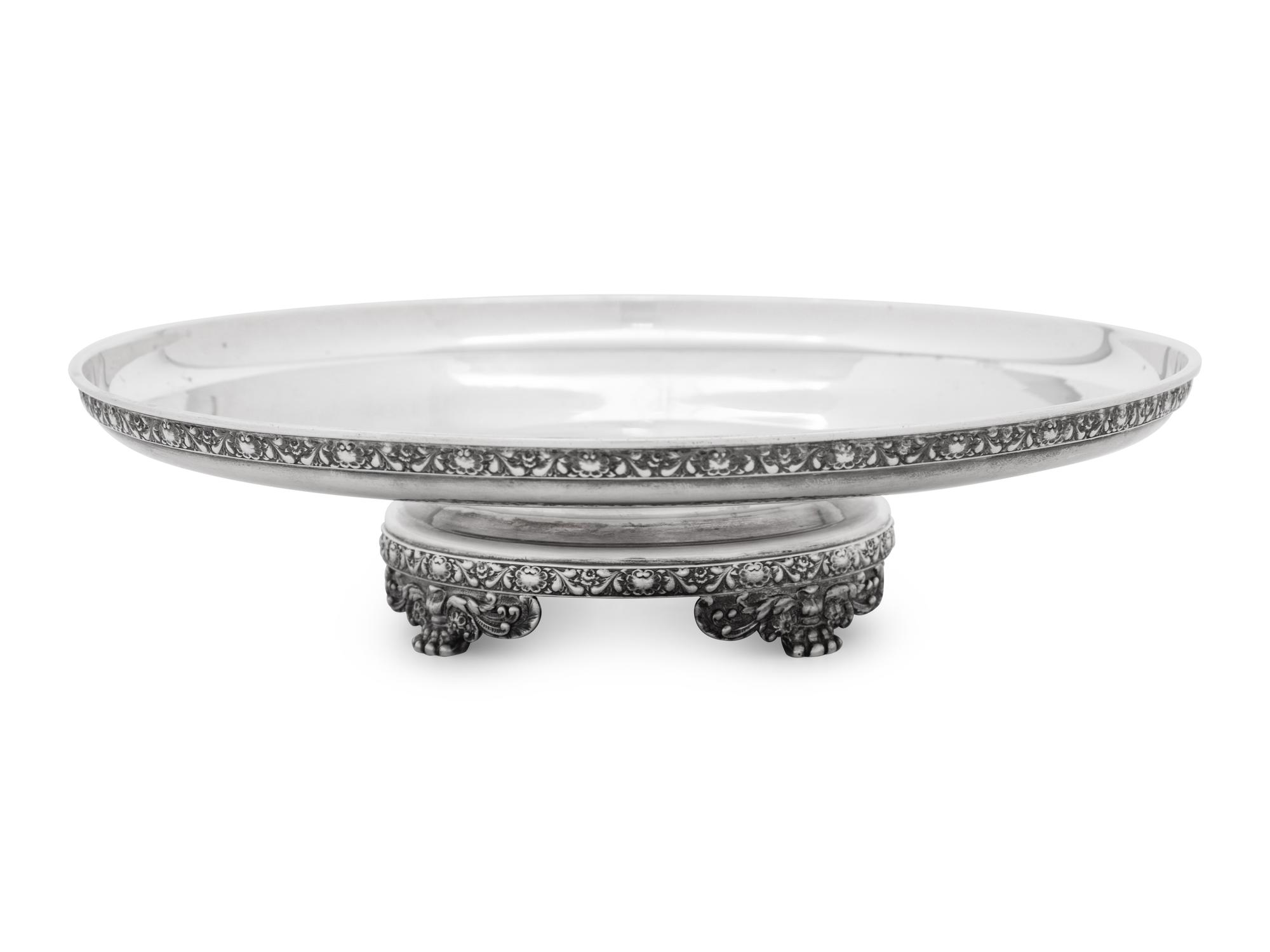 A Tiffany and Co. Silver Footed Compote