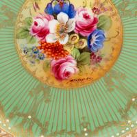 A Set of Seventeen Royal Worcester Painted Porcelain Dessert Plates