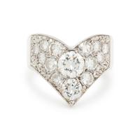 DIAMOND AND WHITE GOLD RING