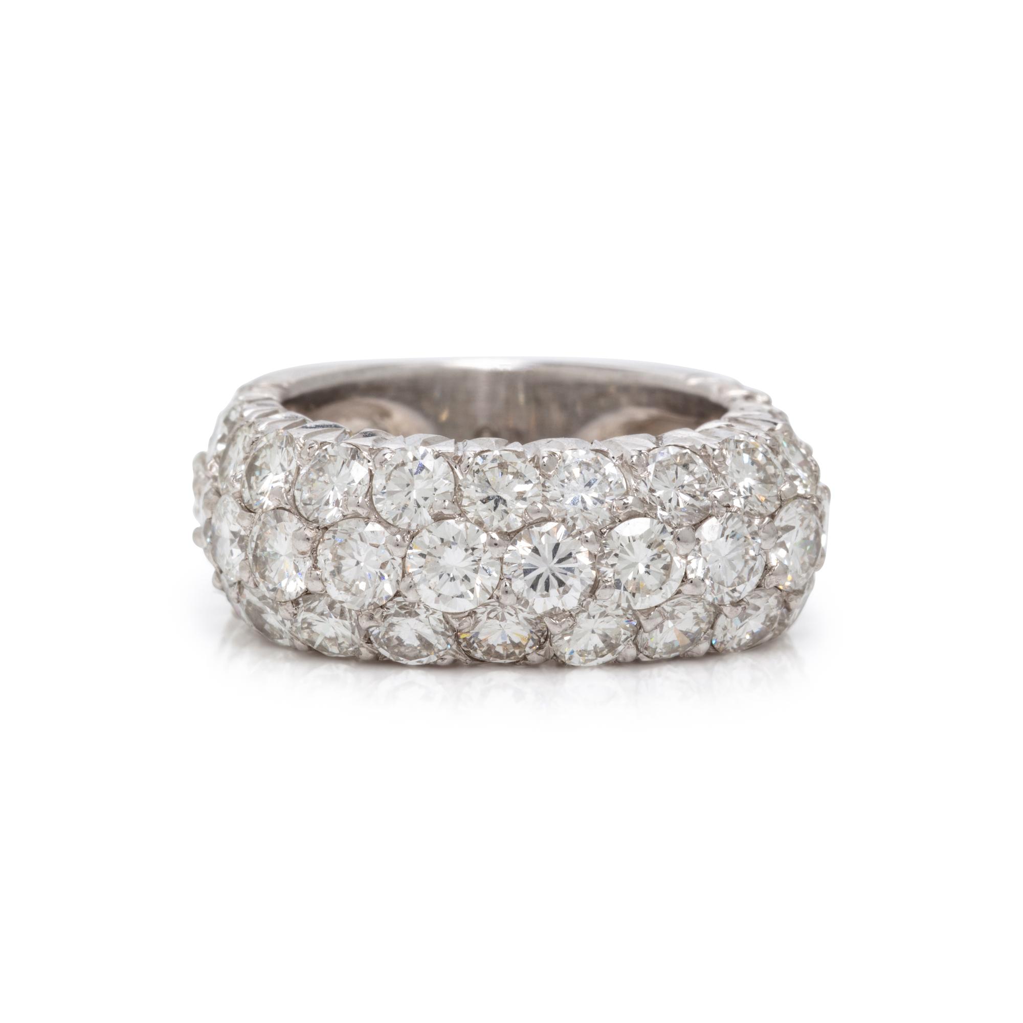 Diamond and Platinum Ring
