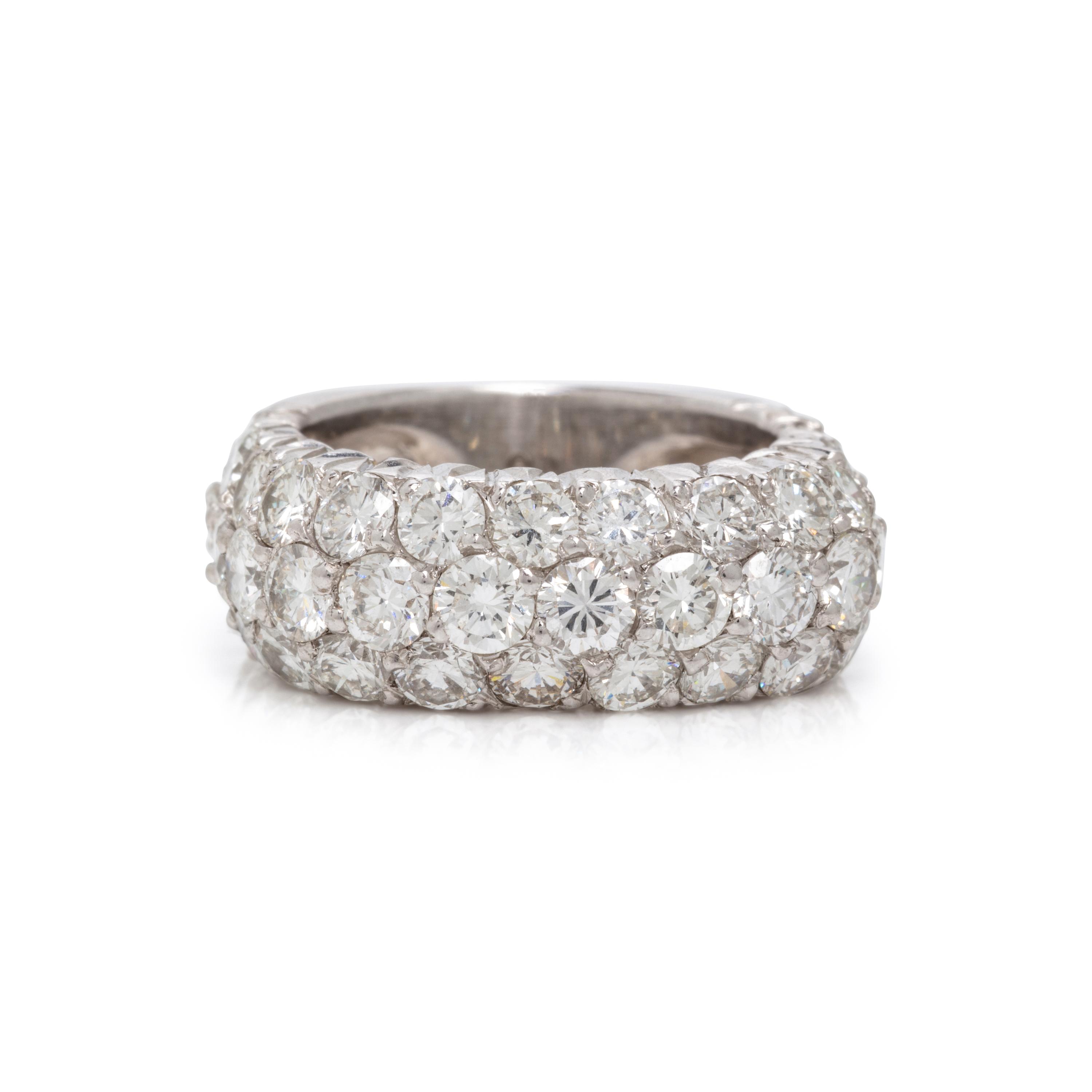 Diamond and Platinum Ring
