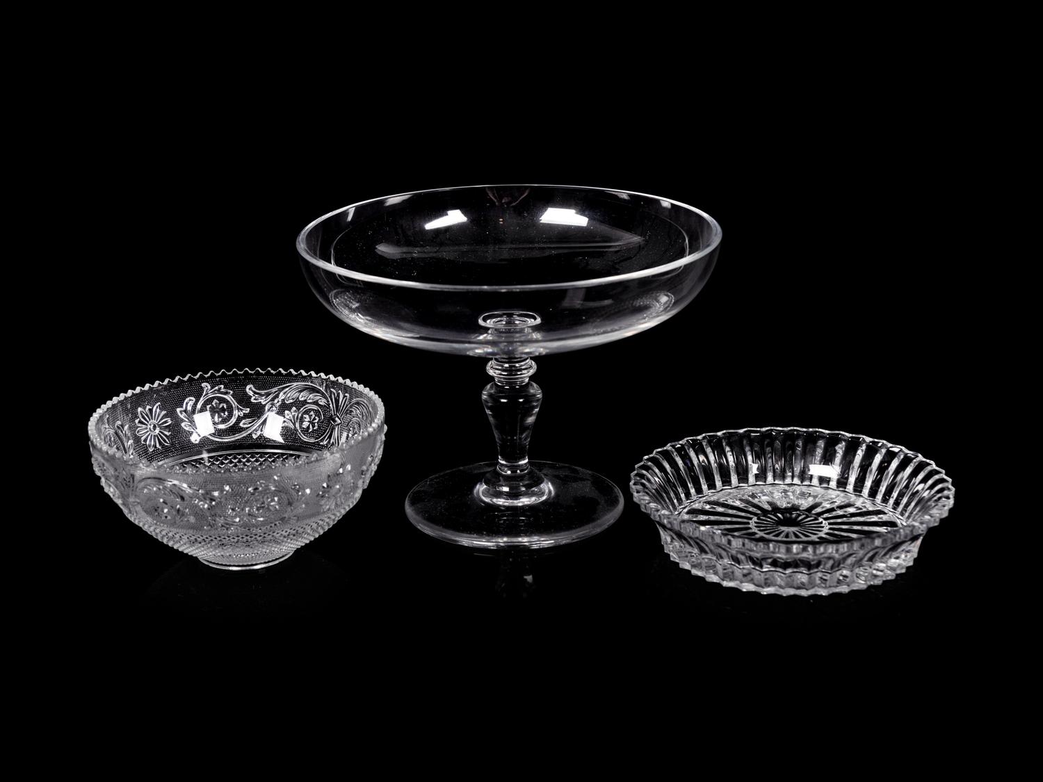 Three Baccarat Glass Articles