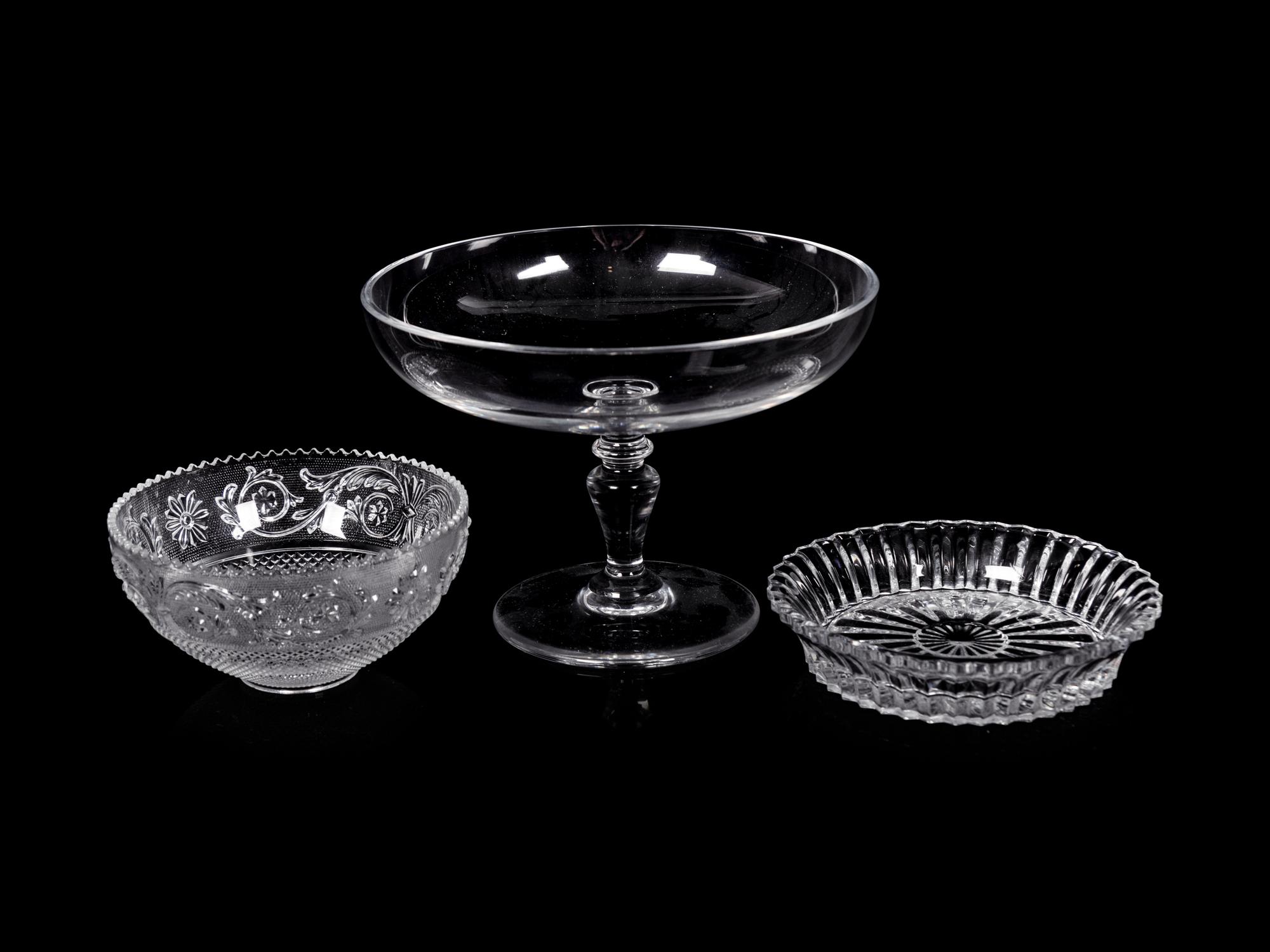 Three Baccarat Glass Articles