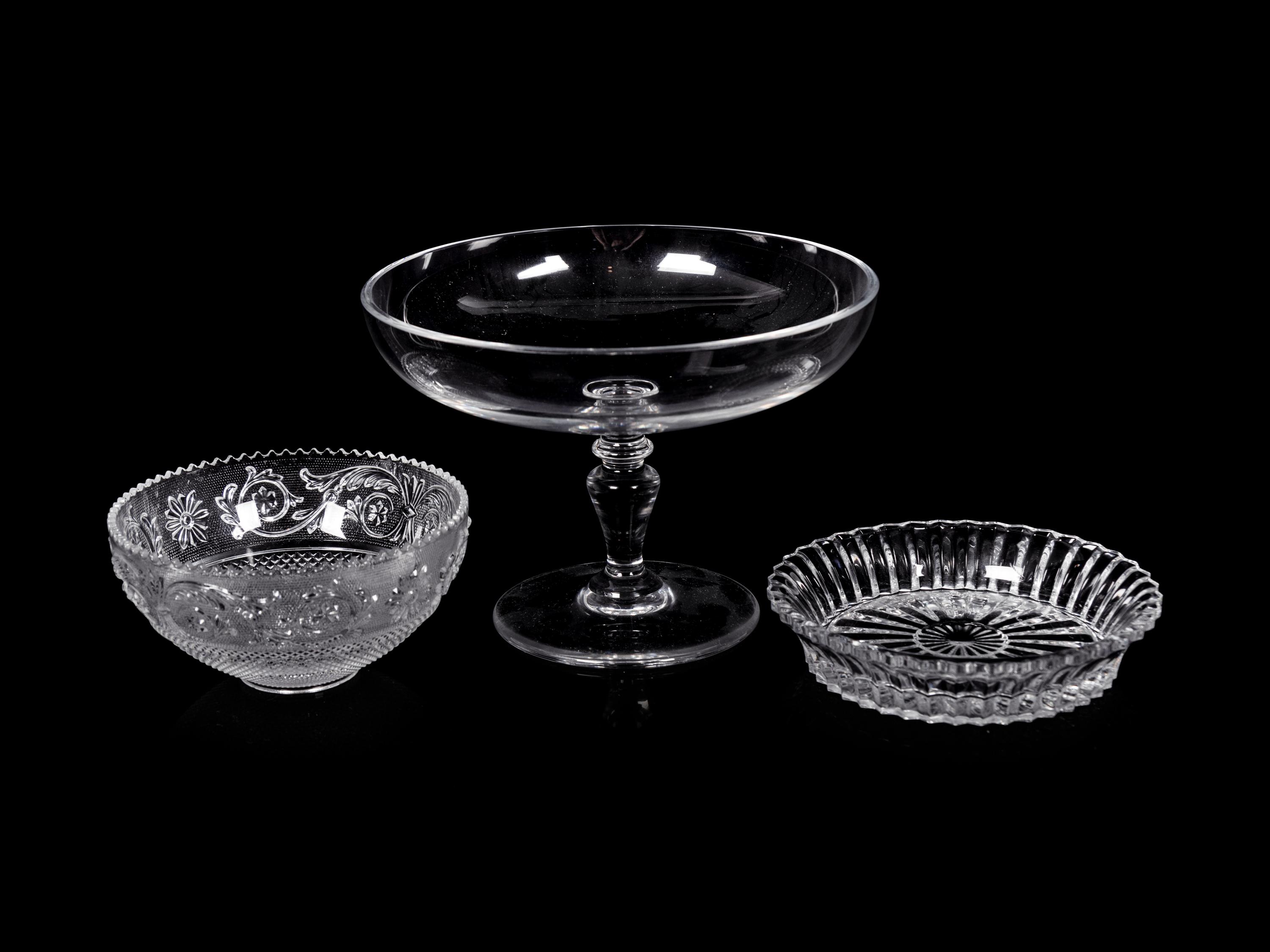 Three Baccarat Glass Articles