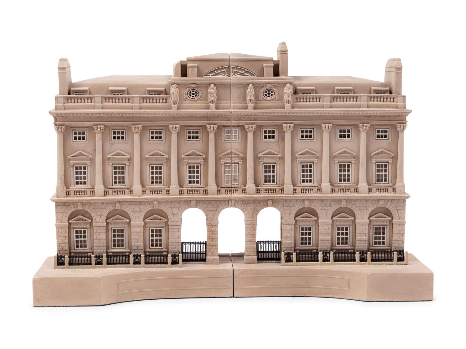A Pair of Timothy Richards Resin Architectural Book Ends
