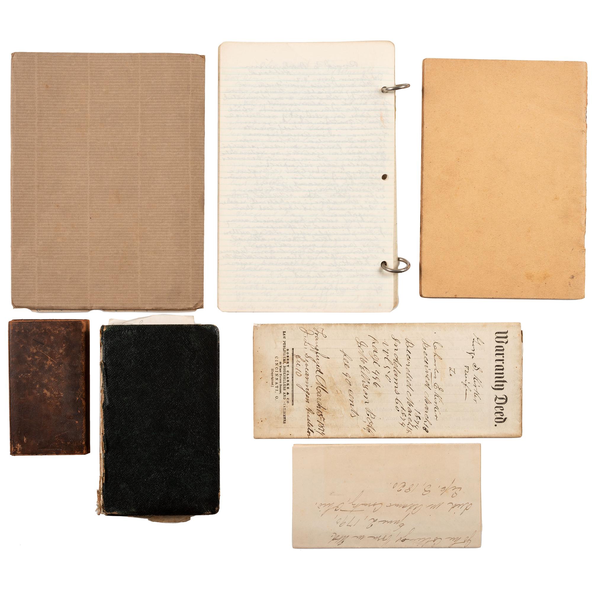 [GENERAL AMERICANA]. An archive associated with the Collings/Kirker family of Adams Co., Ohio, including: