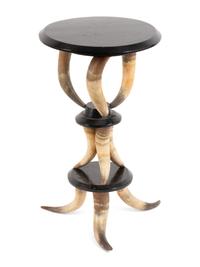 A Victorian Cow-Horn Side Table