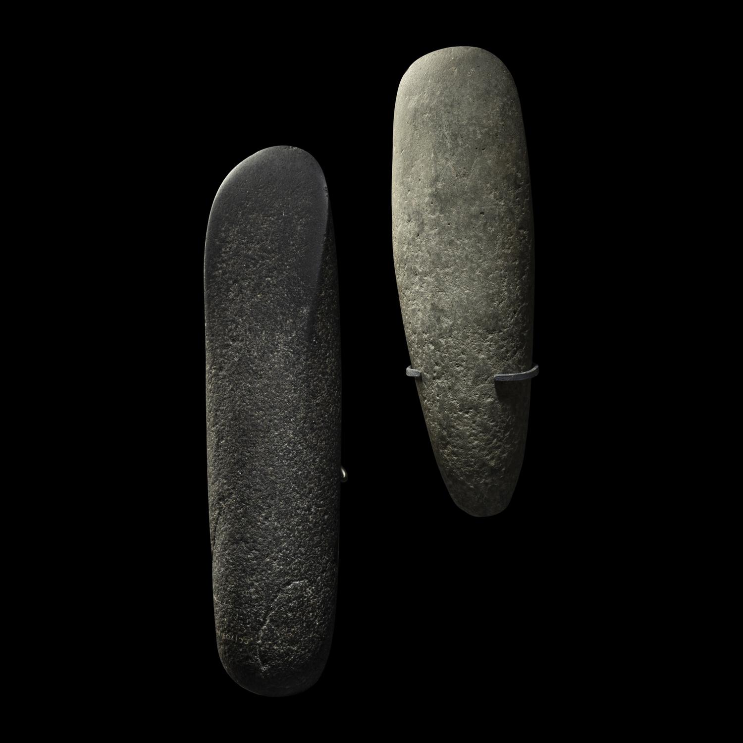 Two Mesolithic Stone Round-Butted Axes