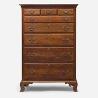 A Chippendale carved walnut tall chest Pennsylvania, late 18th century