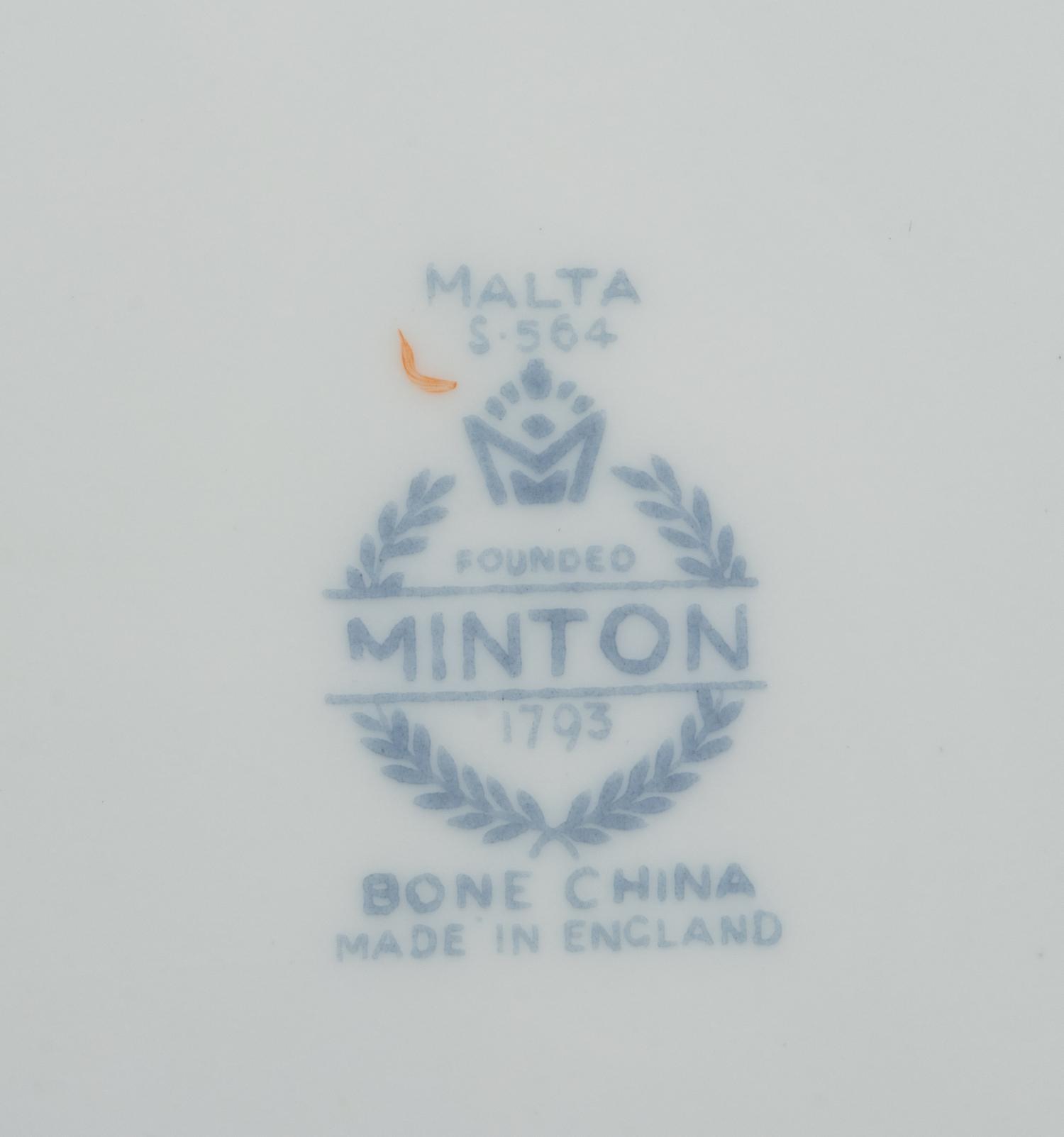 A Minton Porcelain Dinner Service