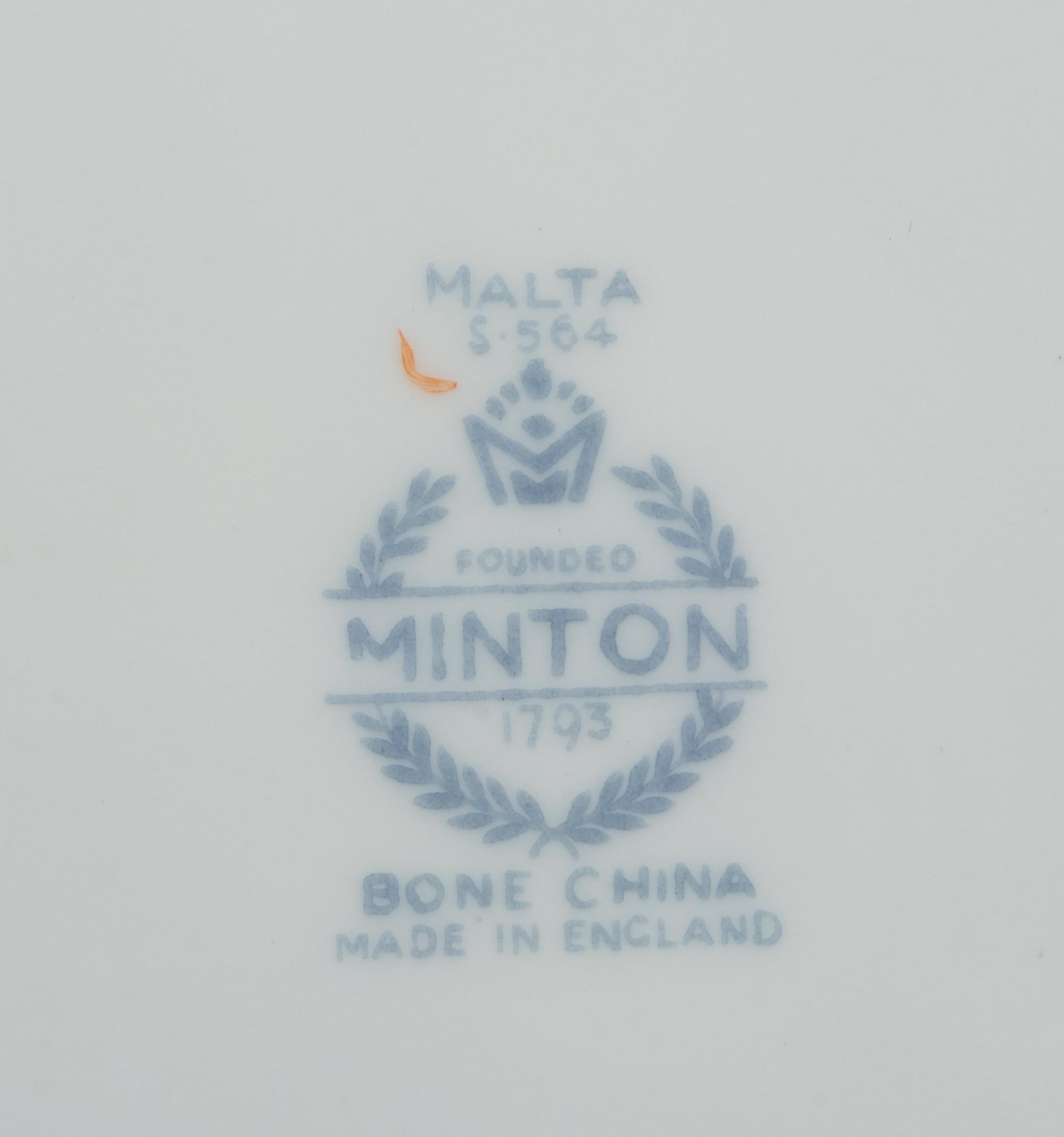 A Minton Porcelain Dinner Service