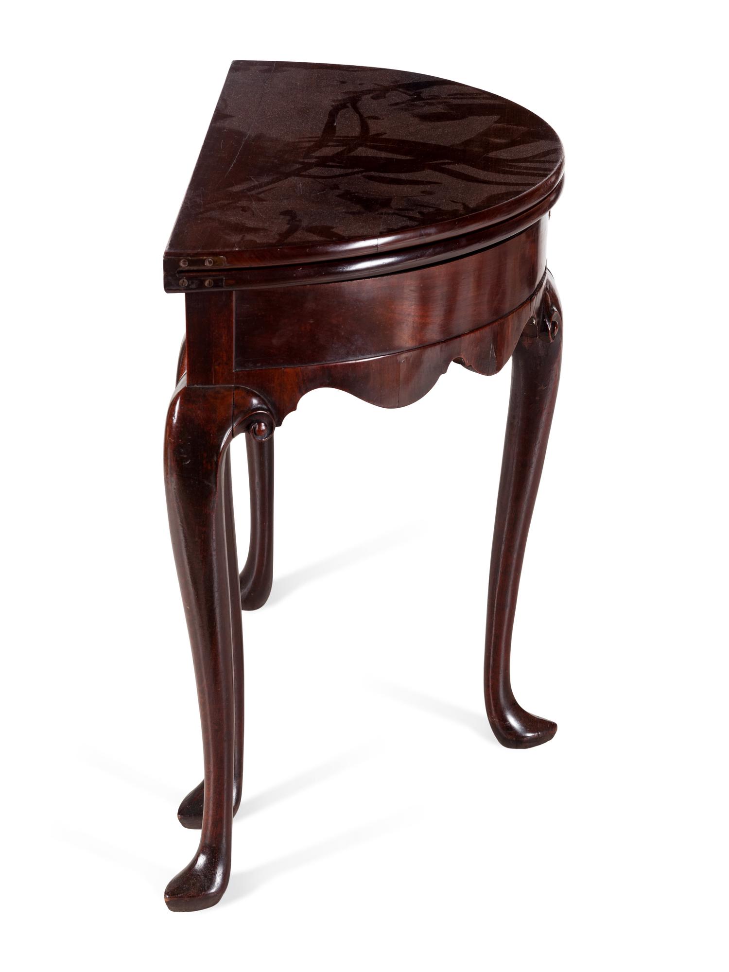 A George II Mahogany Gate-Leg Tea Table