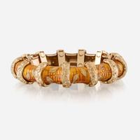 An eighteen karat gold and enamel bracelet, Van Cleef & Arpels