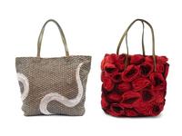 Two Valentino Bags: One Rosette and One Beaded Serpent, 1990-2000s