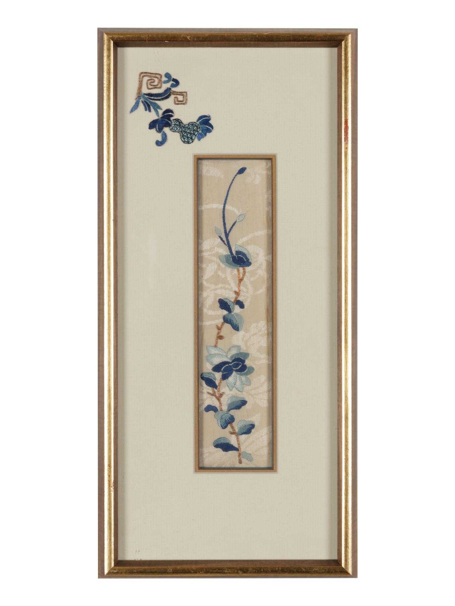17 Chinese Embroidered Silk Panels