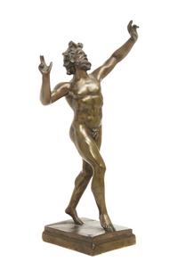 A Continental Bronze Figure, AFTER THE ANTIQUE, Height 13 1/2 inches. — AFTER THE ANTIQUE,