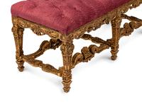 A Pair of Louis XIV Style Giltwood Benches